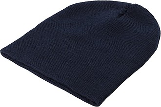 Zimní čepice, RPET polyester, modrá