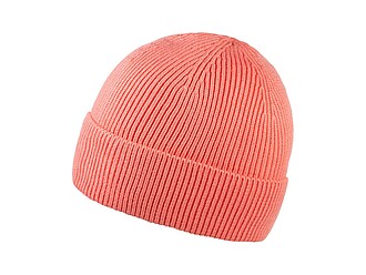 Zimní čepice s lemem, růžová