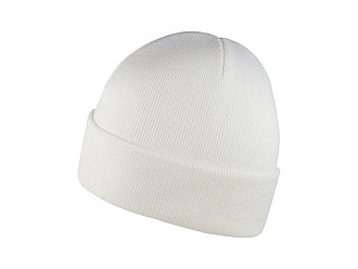 ZOBAR Dvojitě pletená zimní čepice, unisex, bílá