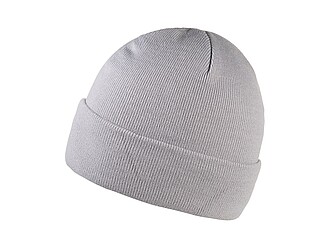 ZOBAR Dvojitě pletená zimní čepice, unisex, světle šedá