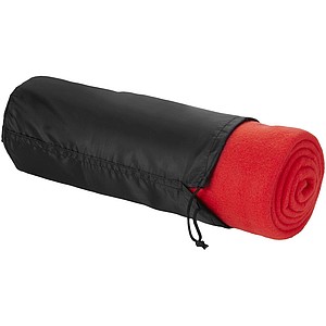 BLANKET Fleecová pikniková deka, červená