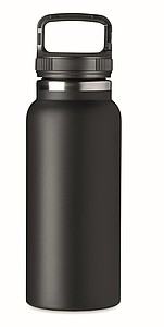 Dvoustěnná nerezová láhev, 970ml, černá