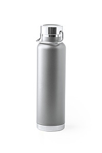Dvoustěnná nerezová termoska, 650ml, s měděnou izolací, šedá