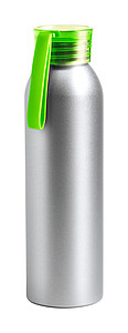 Hliníková láhev na pití, 650ml, s zeleným víčkem