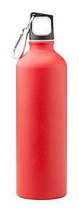 Hliníková láhev na pití, 750ml, matný povrch, červená