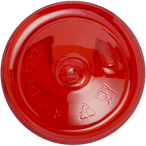 Láhev na pití z RPET, 500ml, červená