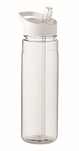 Láhev na pití z RPET, 650ml, bílé víčko - reklamní předměty