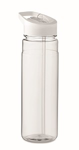Láhev na pití z RPET, 650ml, bílé víčko