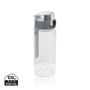 Láhev na vodu, 600ml, RPET, transparentní