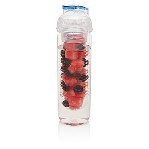 Láhev na vodu se sítkem na ovoce, objem 500ml, modrá - reklamní předměty