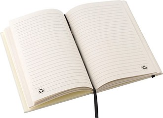 Linkovaný poznámkový blok A5 z recyklovaného mléčného kartonu