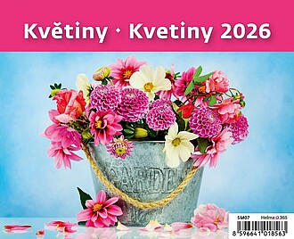 MiniMax Květiny 2026, stolní kalendář
