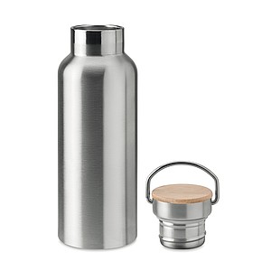 MONILEA Dvoustěnná vakuová termoska z nerezové oceli, objem 500 ml, stříbrná