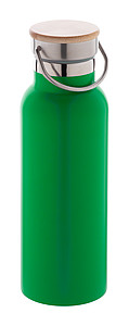 Nerezová termoska 500ml s bambusem na víčku, zelená