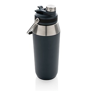 Nerezová termoska o objemu 1l, námořní modrá - reklamní předměty