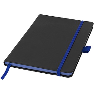 Notebook Color edge A5, černá/královská modrá - reklamní zápisník