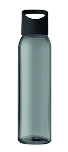 RIPUANA Skleněná láhev s plastovým uzávěrem, 470ml, černá