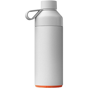 Termo láhev na pití, 1l, z recyklovaných materiálů, šedá