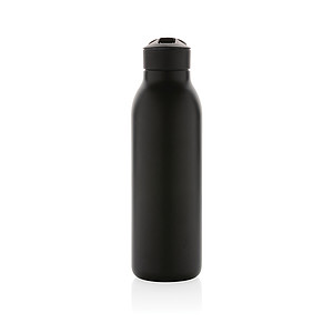 Termo láhev na pití s brčkem, 500ml, černá