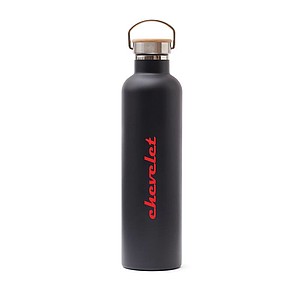 Termoska 1l, s poutkem, černá