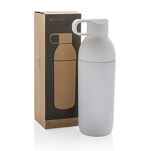 Termoska z recyklované oceli, objem 540 ml, bílá