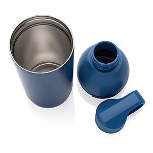 Termoska z recyklované oceli, objem 540 ml, modrá