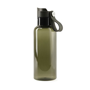 Transparentní láhev na pití 600ml, z RPET, zelená