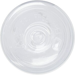 Transparentní láhev na pití, 650ml, recyklovaný plast, bílý