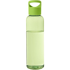 Transparentní láhev na pití, 650ml, recyklovaný plast, zelená