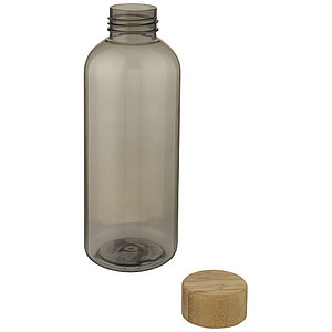 Transparentní láhev z recyklovaného plastu, 650ml, šedá