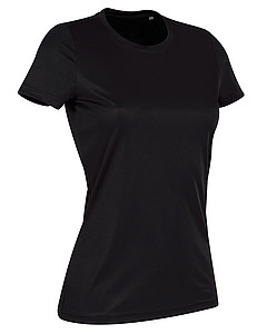 Tričko STEDMAN ACTIVE SPORTS-T WOMEN černá M - trička s potiskem